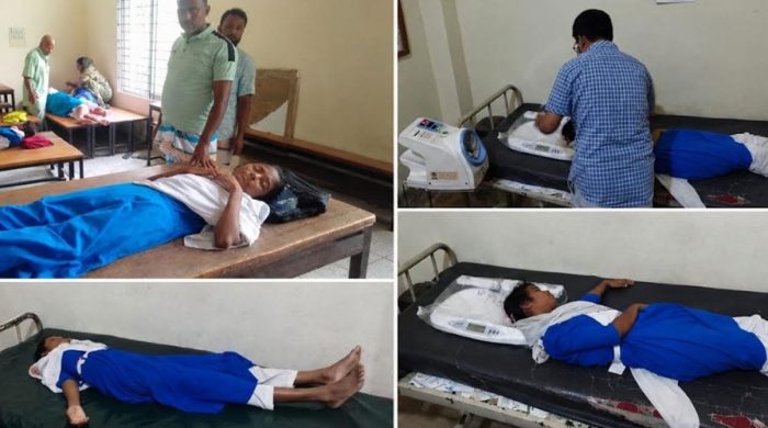 ছবিতে অসুস্থ শিক্ষার্থী